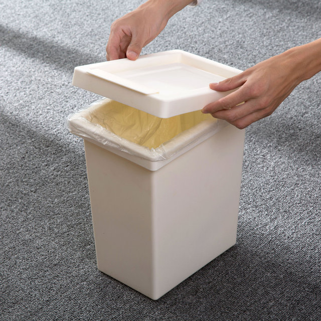 Trash can household large toilet bathroom bathroom kitchen living room bedroom storage barrel with lid simple trash can