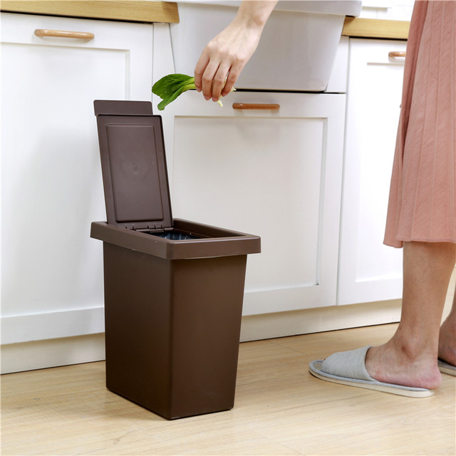 Trash can household large toilet bathroom bathroom kitchen living room bedroom storage barrel with lid simple trash can