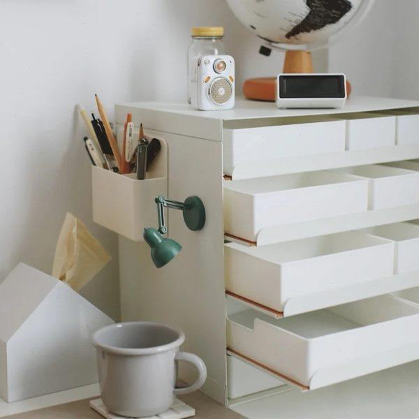 Envelope disk desktop storage box with lid dustproof sorting box bedroom storage small box drawer sorting storage box