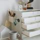 Envelope disk desktop storage box with lid dustproof sorting box bedroom storage small box drawer sorting storage box