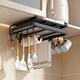 Multifunctional hanging cabinet rack kitchen hanging cabinet hook chopping board rack pot lid rack storage storage rack chopping board storage