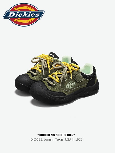 Dickies儿童运动鞋2026新款秋季户外登山鞋女童鞋防滑软底休闲鞋