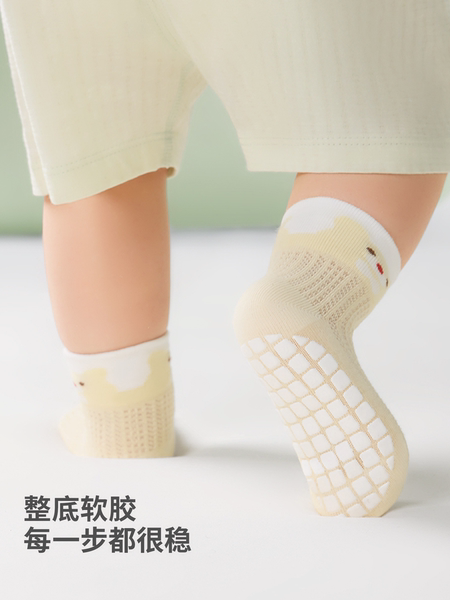 贝肽斯宝宝地板袜夏季薄款防滑袜婴儿学步袜网眼透气男女儿童袜子 — 2