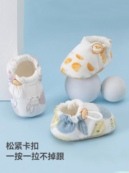 贝肽斯婴幼儿脚套春秋新款新生儿鞋子小月龄宝宝室内软底学步鞋S — 2