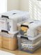 Clothes storage box large capacity, extra large thickened plastic box with handle, home toy storage box sorting box