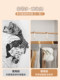 Wooden suspender clothes rack multi-functional underwear vest storage artifact household dormitory solid wood hook wavy clothes rack
