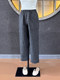 New spring style literary linen casual pants for women's cropped pants loose and slim and versatile small feet Harem radish pants