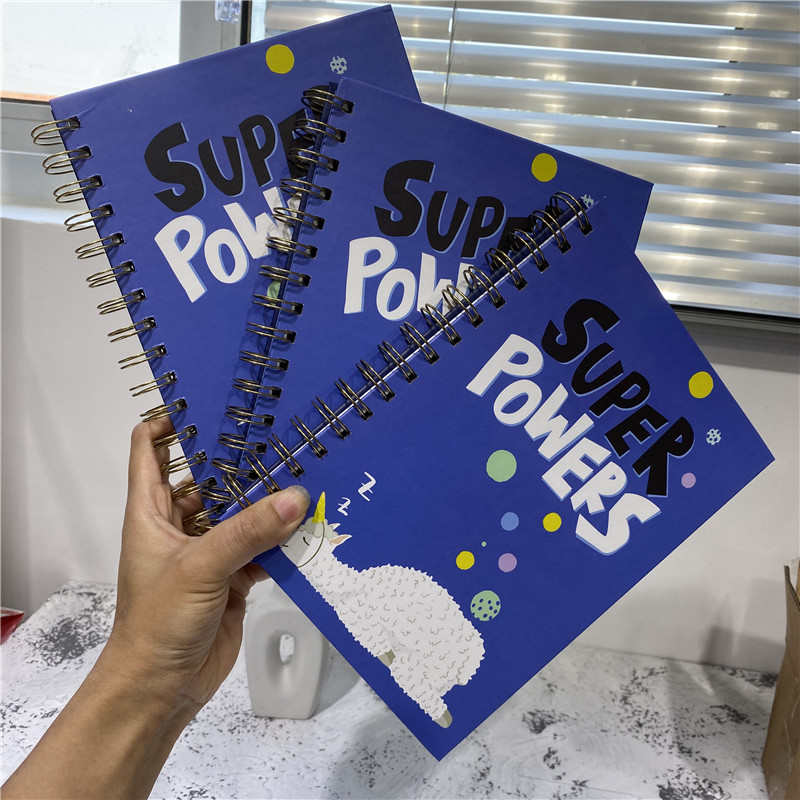 파란색 커버는 보기만 해도 마음이 차분해지는 알파카 북 버블 다이어리 A5 일반 노트입니다