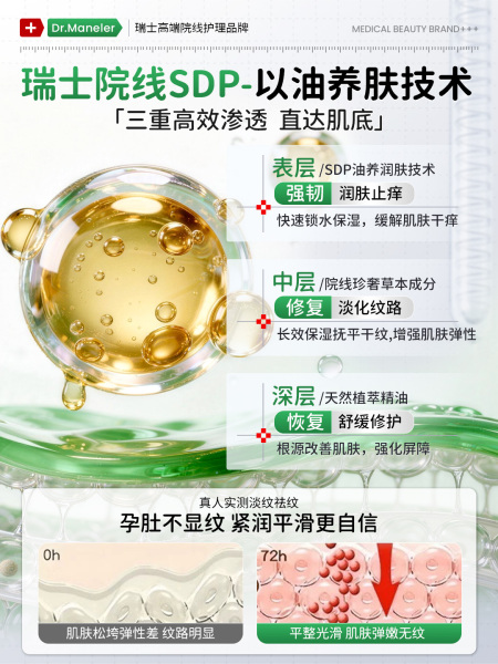 瑞士妊娠油纹准孕妇专用橄榄油保湿止痒预防孕期妊辰紧致肚皮精油 — 4