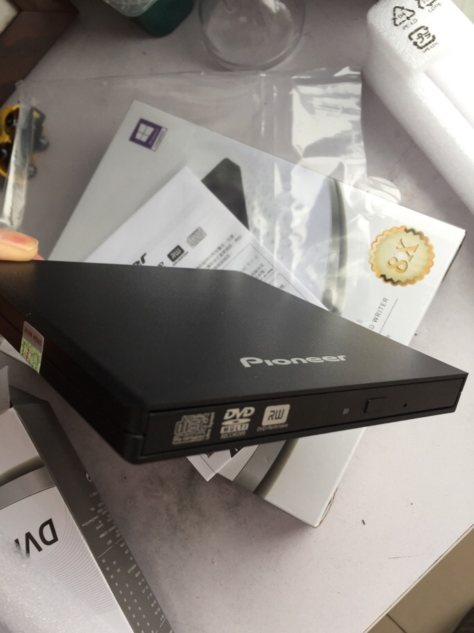 새로운 PIONEER DVR-XU01C 외부 USB 모바일 노트북 DVD 버너 굽기 광학 드라이브 원본