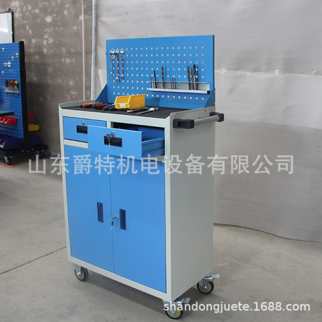 加厚工具车三层手推车带抽屉五金工具收纳车移动零件小推车车间用