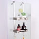 Shower room storage rack Bathroom bathroom toilet stainless steel wall-mounted shower room hanging basket without punching bathroom storage rack