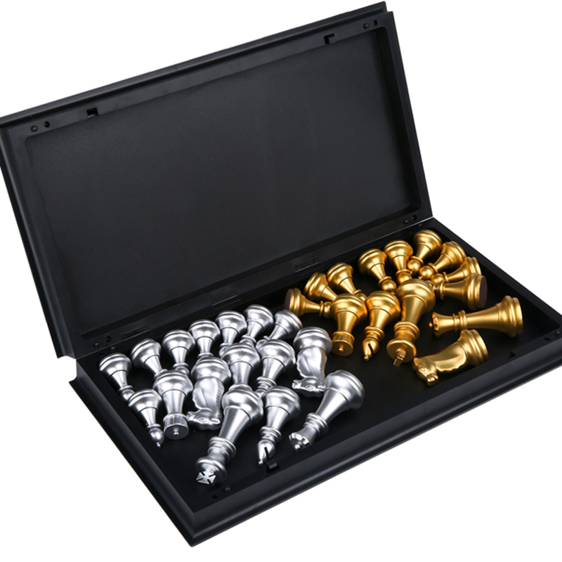 체스 자기 어린이 고급 학생 초보자 입문 도서 대형 세트 접이식 체스 보드 체스 조각