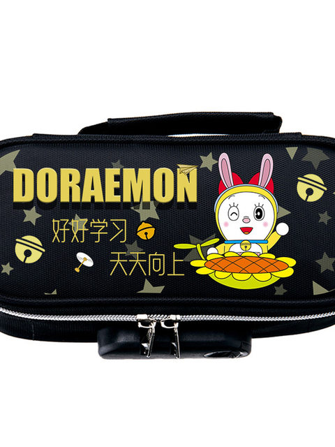 Doraemon password pencil bag file storage bag elementary school students junior high school high school high appearance ins cute cartoon stationery bag