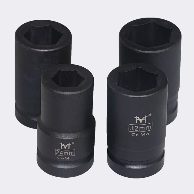 Chrome molybdenum steel 3/4 lengthened and deepened air cannon sleeve head air-moving sleeve pneumatic sleeve 20/25/27/38/41mm