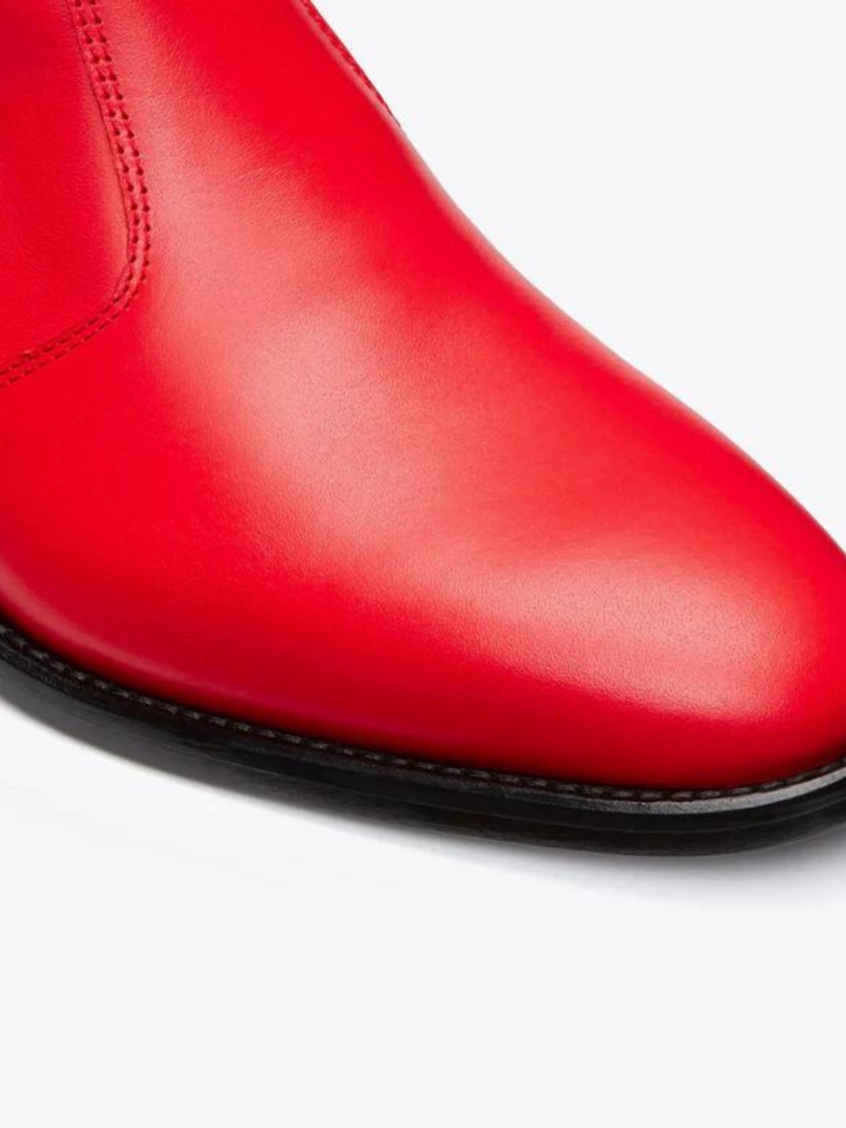 CHELSEA MENS FALL|WINTER 2024 NEW CHELSEA BOOTS MALE RED TOP LAYER COWHIDE MARTIN BOOTS