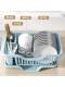 Drain bowl, plate rack, dish storage rack, sink storage rack, tableware, household kitchen countertop, bowl, chopsticks, water filter storage box