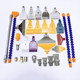 Plastic flat air blowing duckbill blowing nozzle ABS plastic nozzle stainless steel widened air knife aluminum alloy nozzle