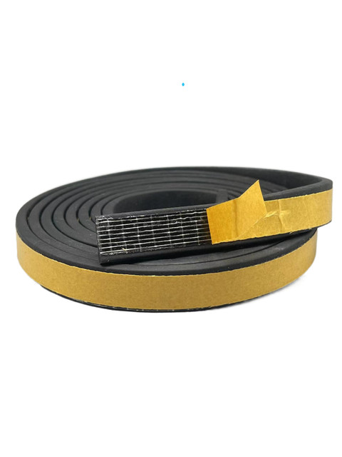 EPDM rubber foam sealing strip distribution box cabinet semicircular sponge sound insulation strip self-adhesive rubber strip 20*5
