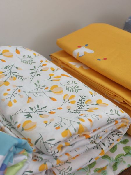 出口英国原单100%纯棉活性印花被套四件套单人双人被罩床单田园棉