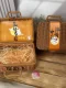 Imitation rattan suitcase retro storage suitcase souvenir gift packaging rattan suitcase wedding rattan box Mid-Autumn Festival gift box