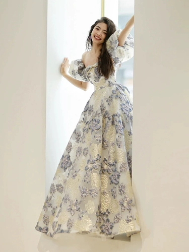 Элитное вечернее платье, большой размер, изысканный стиль