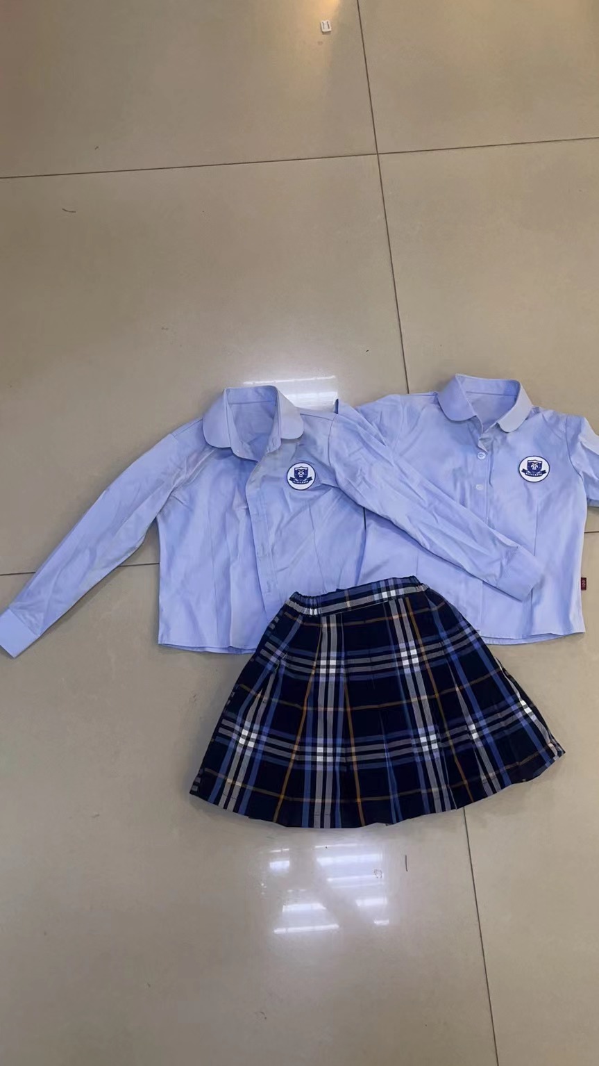 XIAMEN SHANGWEN PRIMARY SCHOOL GIRLS WINTER UNIFORMS