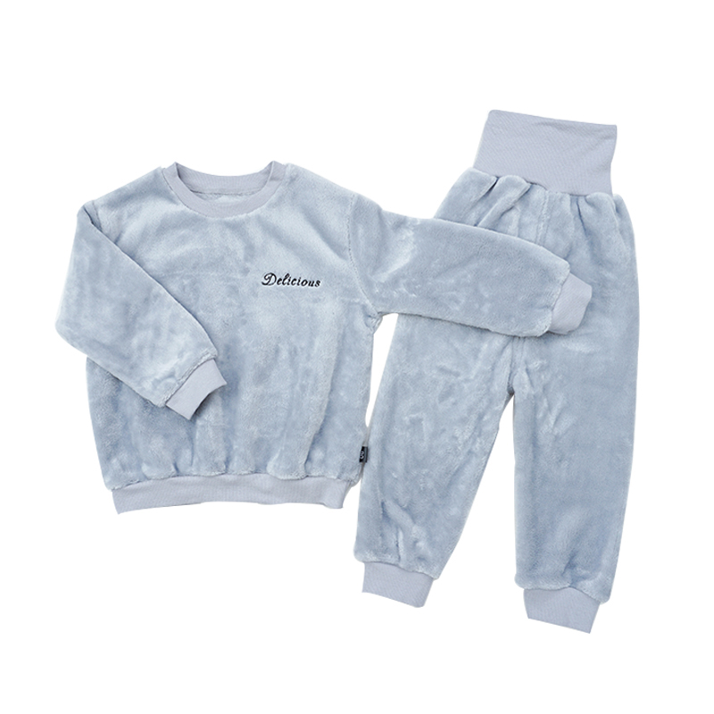 CHILDRENS PAJAMAS FLANNEL HIGH WAIST PULLOVERS AUTUMN AND WINTER WOMEN CORAL VELVET BOYS GIRLS BABIES CHILDREN LOUNGEWEAR MEN