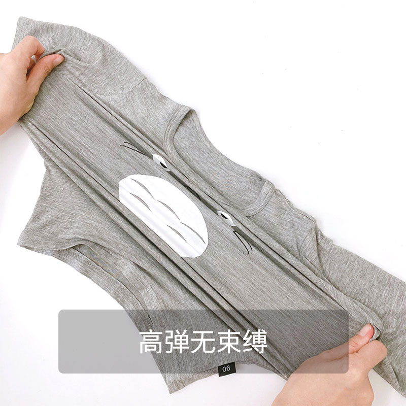 CHILDRENS PAJAMAS MODAL SUMMER THIN THREE-QUARTER-SLEEVE LOOSE 2-3 YEARS OLDS BOYS GIRLS AND CHILDRENS AIR-CONDITIONED SUITS