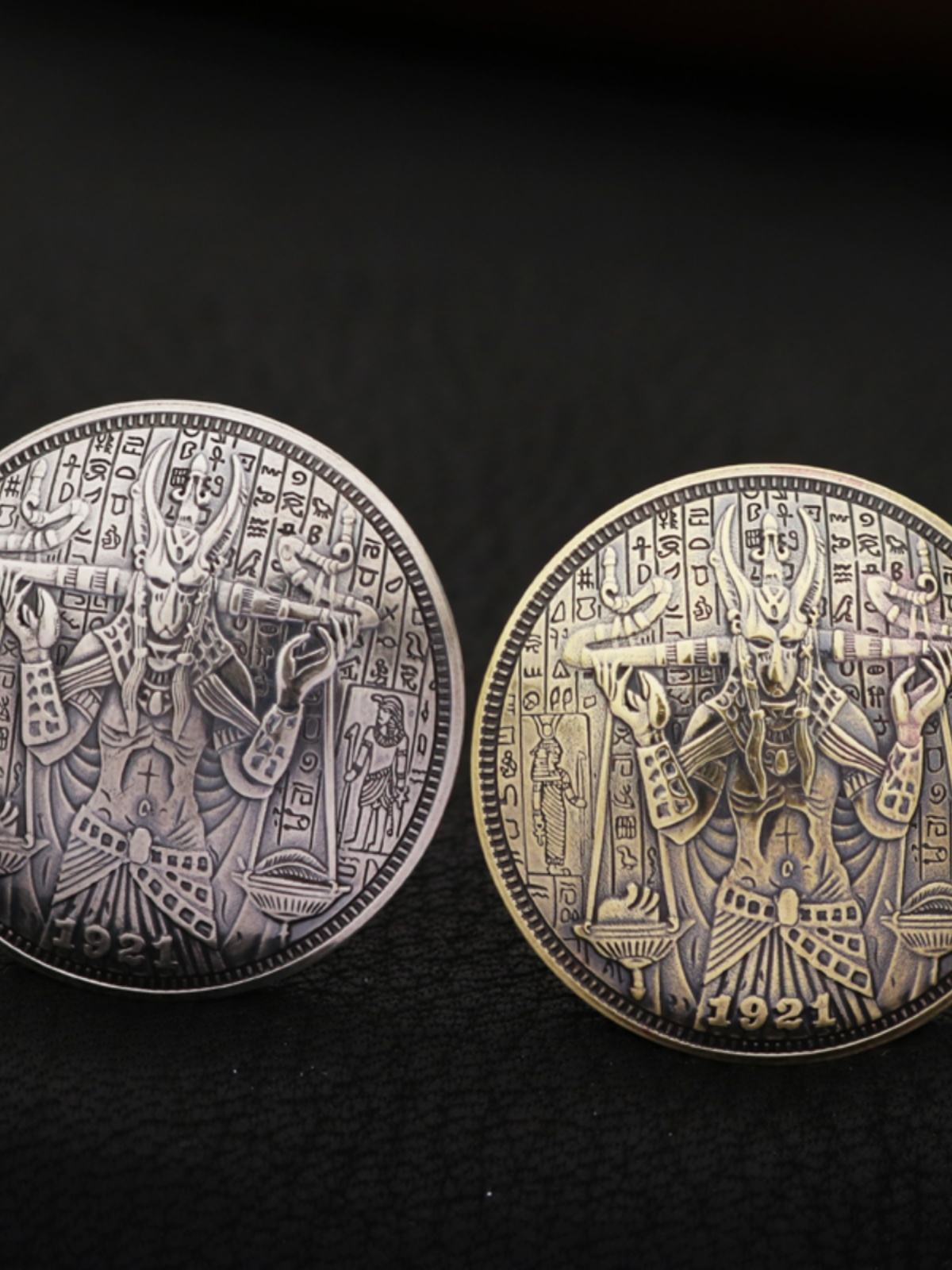 HANDMADE VINTAGE SKULL LIBRA WOLF LARGE DIAMETER BRASS WHITE COPPER CLOTH BUCKLE DECORATION LEATHER GOODS LEATHER CARVING ACCESSORIES