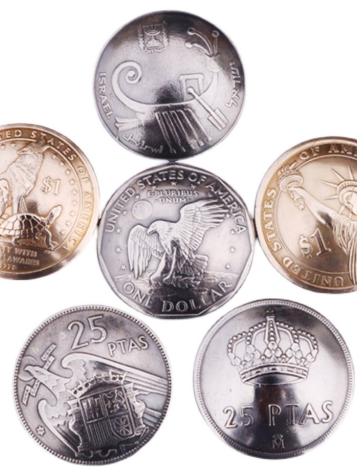 HANDMADE DIY VINTAGE GENUINE MONEY CLOTHES DECORATION BUCKLE COIN CUFFLINKS LEATHER GOODS CAI CLOTH BUCKLE COIN BADGE 26-27MM