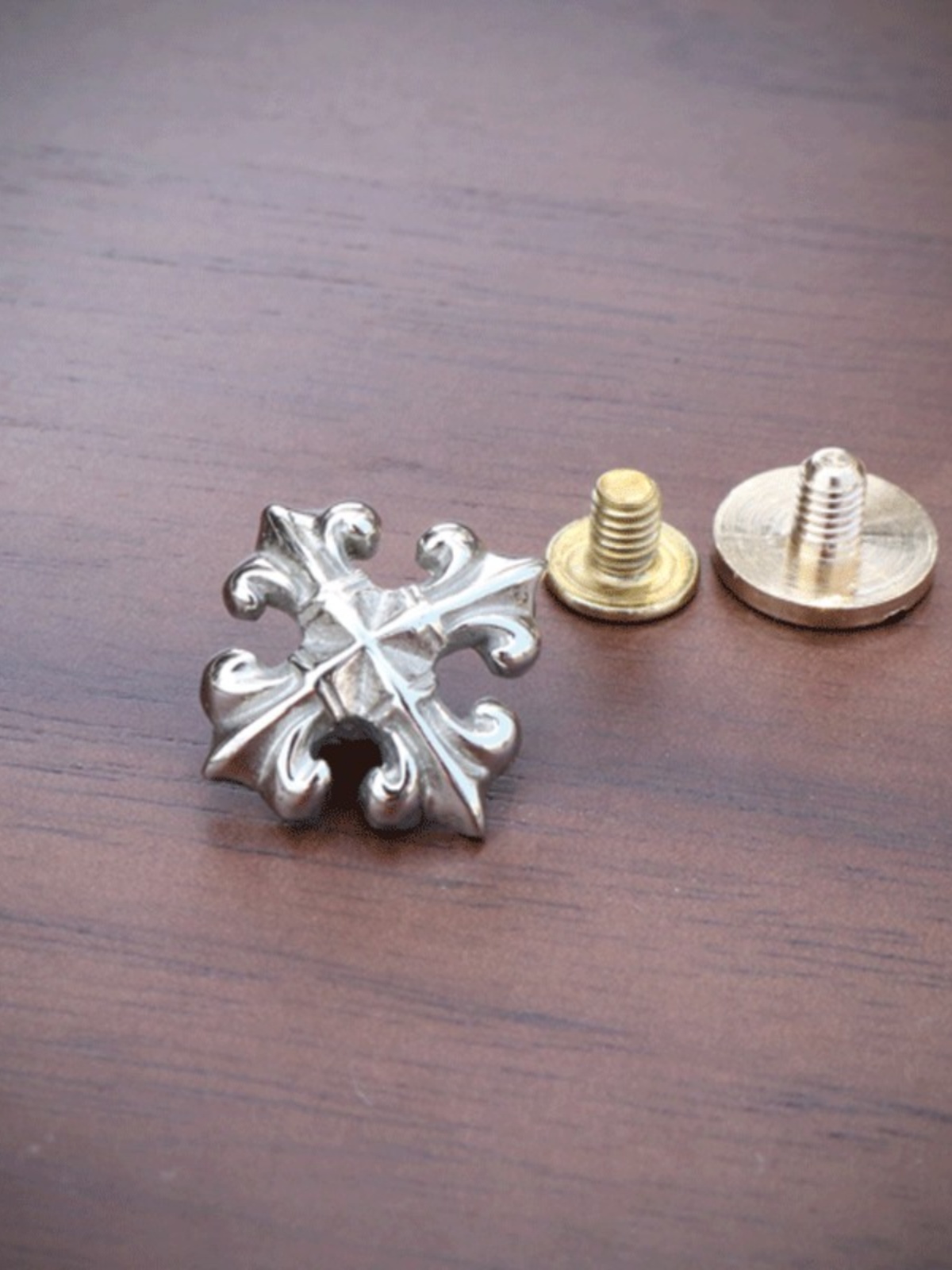 [ANCIENT SEIKO] BRASS RETRO CRO HEART DECORATION BUCKLE WEALTH CLOTH BUCKLE HANDMADE DIY LEATHER ACCESSORIES