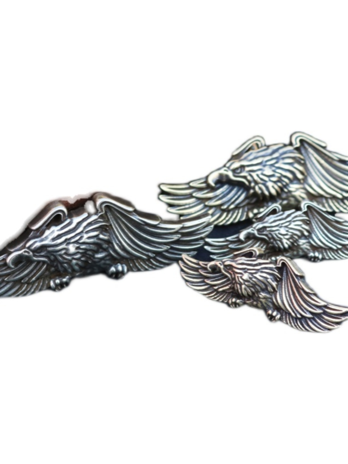 [SEIKO] BRASS ORNAMENTAL BUCKLE FLYING EAGLE FINANCIAL CLOTH BUCKLE HANDMADE LEATHER GOODS LEATHER CARVING ACCESSORIES