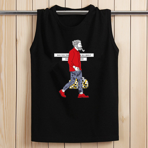 SPORTS VEST MENS SLEEVELESS T-SHIRT COTTON BREATHABLE FITNESS BASE WIDE SHOULDER SUMMER YOUTH LOOSE BASKETBALL UNIFORM