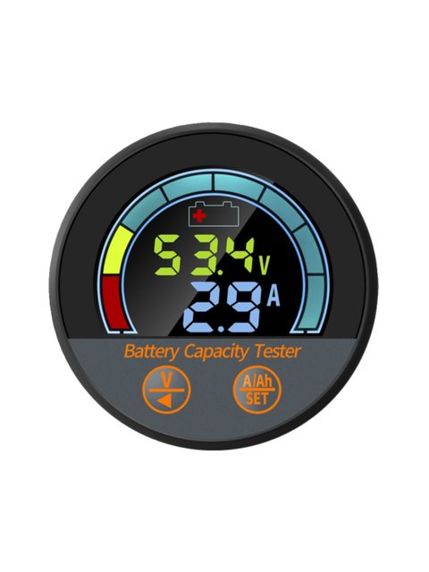Waterproof lithium battery capacity display Coulomb meter Electric vehicle power display meter Tricycle battery current meter