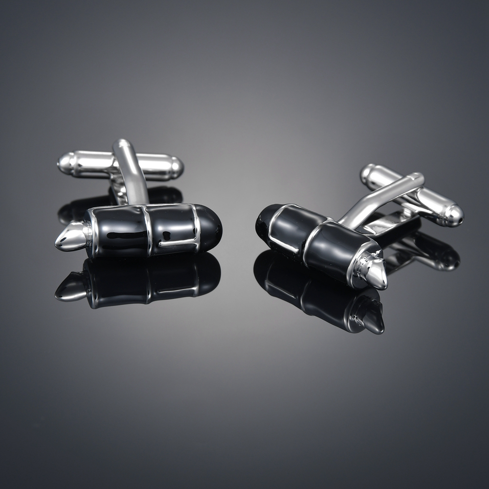 BOXED PREMIUM FRENCH CUFF CUFF STUDS MENS CUFFLINKS EVERYDAY RED AND BLACK FOUNTAIN PEN CUFFLINKS