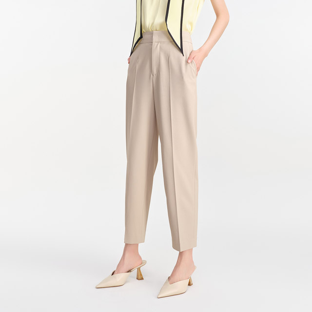 MESUX Mixiu summer women's clothing commuting slim casual suit pants cocoon-shaped trousers women MLMUQ413