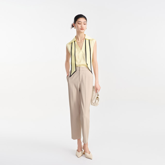 MESUX Mixiu summer women's clothing commuting slim casual suit pants cocoon-shaped trousers women MLMUQ413