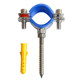 Stainless steel snap pipe bracket screw pipe fixer clamp pipe clamp bracket