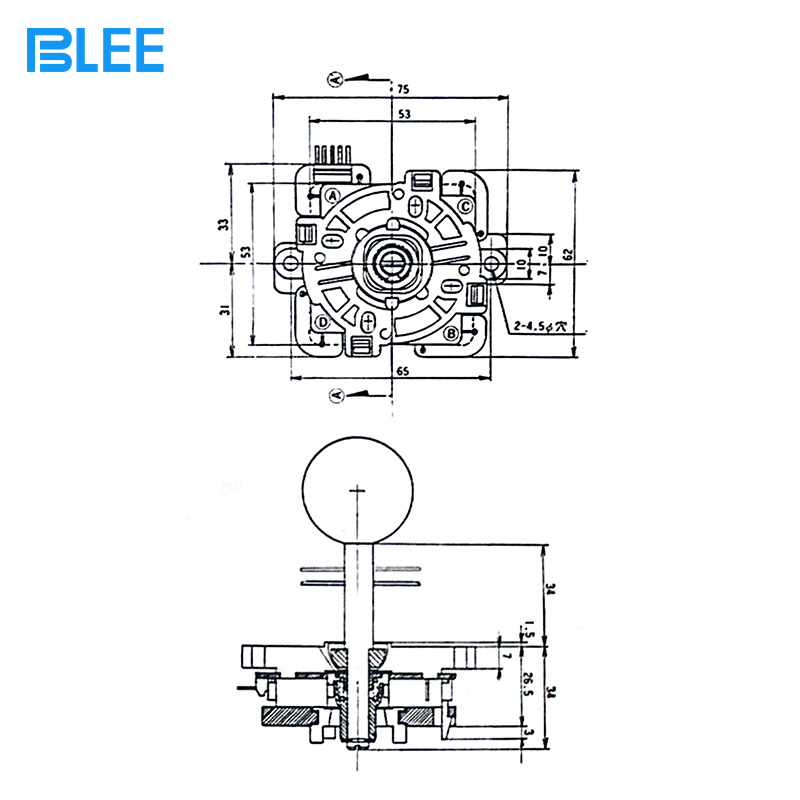 모조 일본어 SANHE 조이스틱 회로 기판 SANHE 게임 콘솔 액세서리 파이팅 아케이드 BLEE BAOLI 게임 콘솔 조이스틱