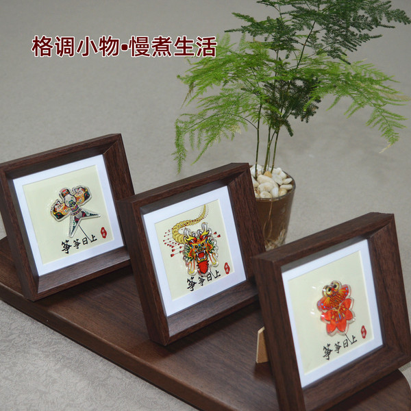 解压摇摆转转乐风筝文创意工艺品摆台纪念伴手礼物沙燕金鱼时来运