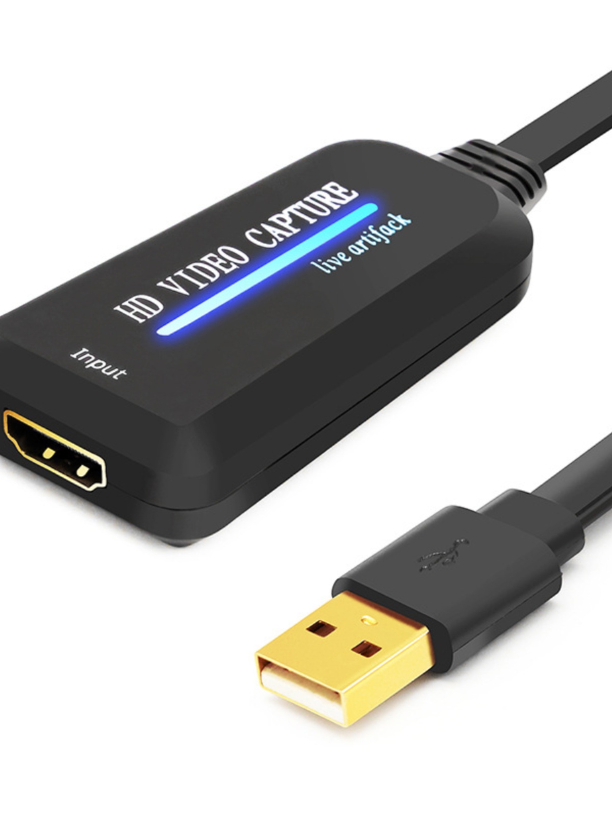 새로운 4K HD HDMI TO USB 비디오 캡처 카드 USB2.0 컴퓨터 게임 라이브 녹화 케이블 길이 0.2M