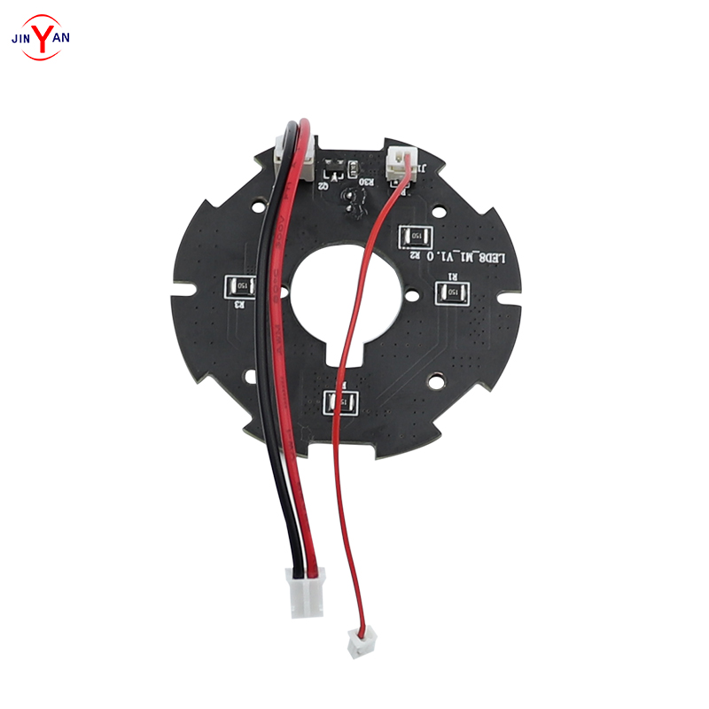 60  원형 플레이트 감광 제어 850 백색광 적외선 보드 맞춤형 라이트 보드는 JINYAN의 카메라 보드 대부분을 장착 할 수 있습니다