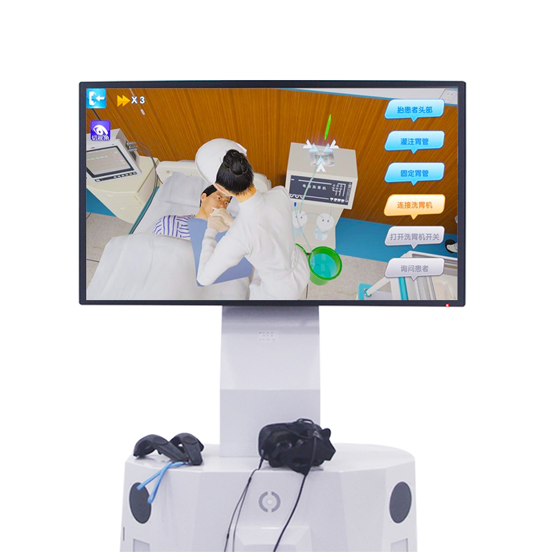 VR 스마트 의료 소프트웨어 시뮬레이션 실험 시스템 심리 재활실 장비의 3D 상세 클로즈업 디스플레이