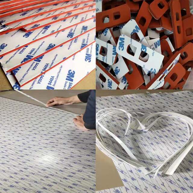 Red foam silicone gasket EPDM rubber black and white shock-absorbing and high temperature back glue sealing sponge plate