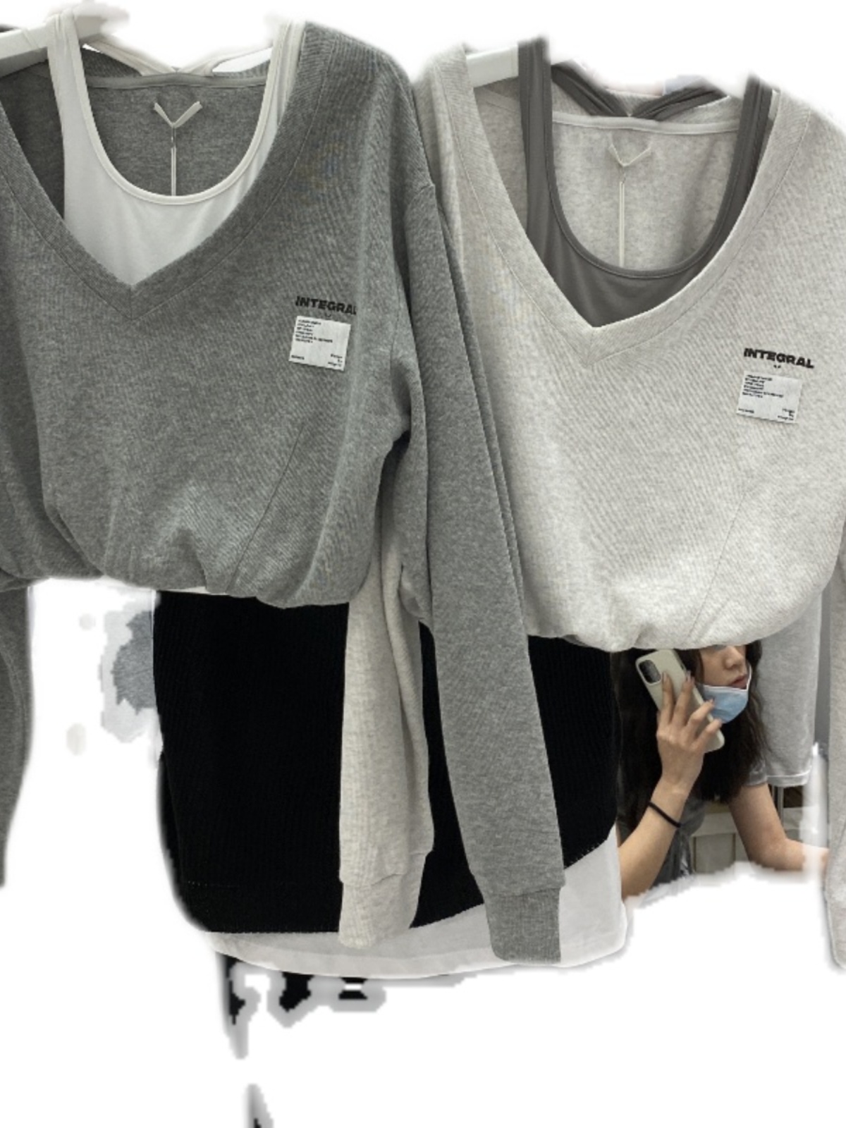 THE ORIGINAL ORDER OF FOREIGN TRADE WAS WITHDRAWN FROM THE COUNTER AND THE TAIL GOODS OF THE KOREAN VERSION OF THE V-NECK KOREAN VERSION OF THE KOREAN VERSION OF THE DONGDAEMUN KOREAN VERSION OF THE SHORT SPLICED VEST AND FAKE TWO SWEATS...