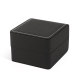 Premium watch box gift box black frosted PU leather high-end watch box storage box single custom logo packaging box