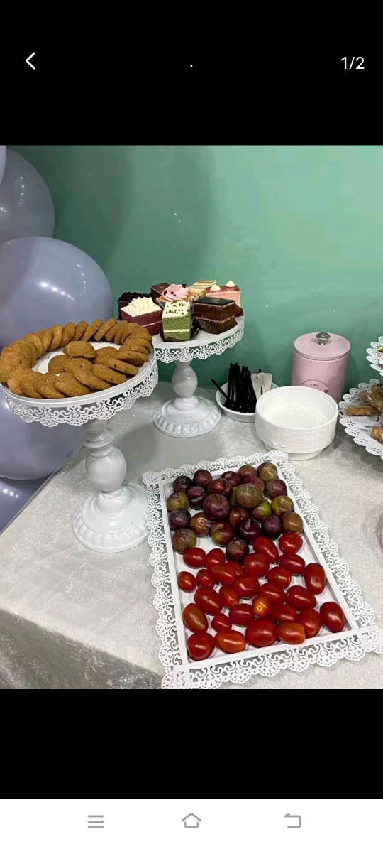 생일 레이아웃 디저트 테이블 장식품 웨딩 디스플레이 선반 유럽 과일 테이블 철 케이크 테이블 아이스크림 스탠드