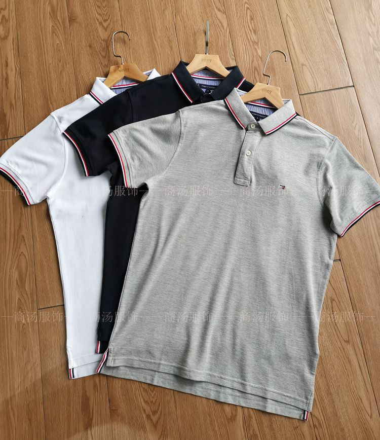MENS POLO SHORT SLEEVE SHIRT WANNIAN CLASSIC COTTON SHORT SLEEVE SHIRT PIQUE COTTON BUSINESS CASUAL SUMMER