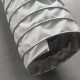 Gray fire-resistant flame retardant pipe high temperature corrosion resistant telescopic fiber cloth pipe steel wire hose industrial ventilation pipe smoke exhaust pipe